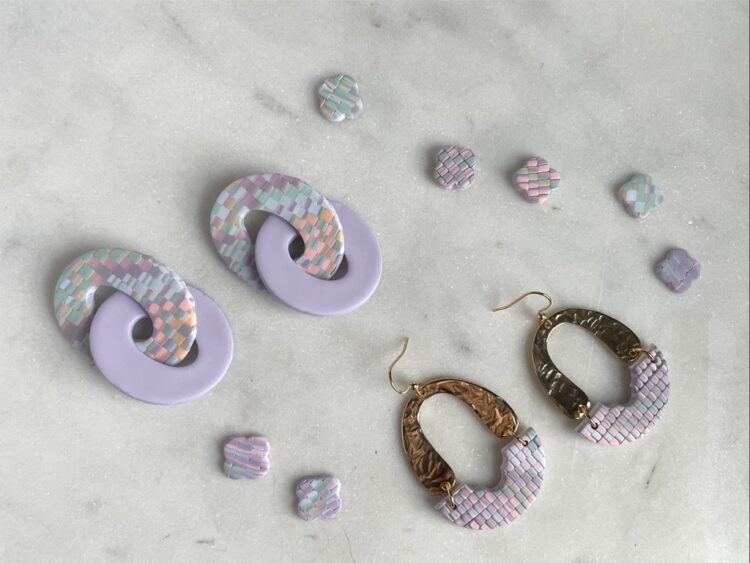 Spring Pastel Clay Earring and Studs