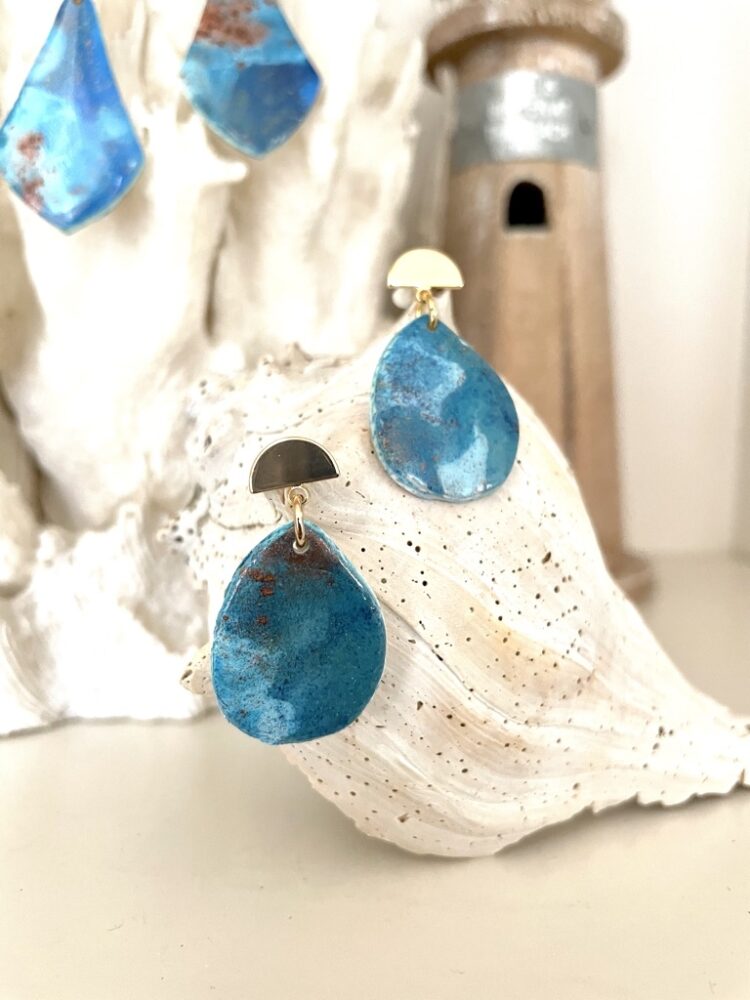 Handmade Ocean Waves Earrings