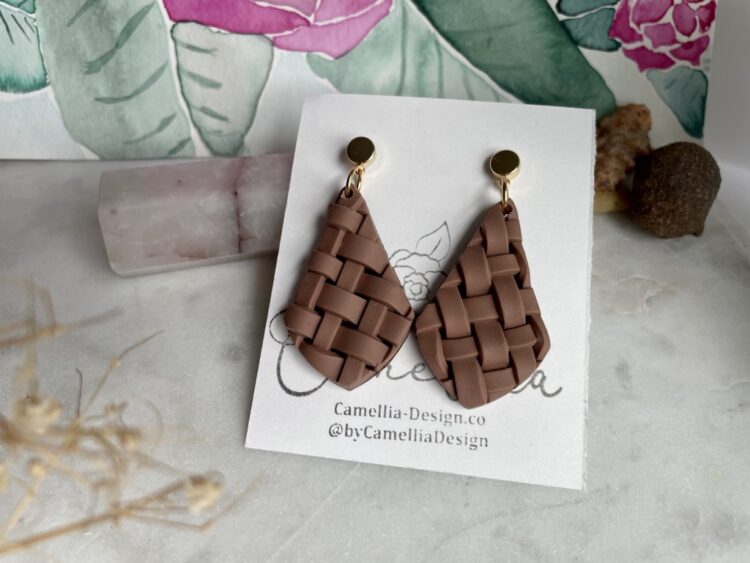 Rustic Summer Weave Earrings