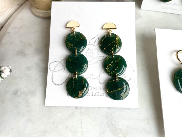 Emerald Stack Earrings