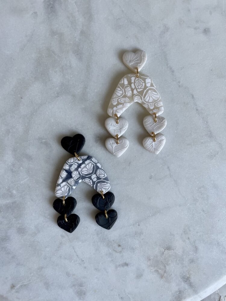 Lacey Heart Chandelier Valentine's Day Earrings
