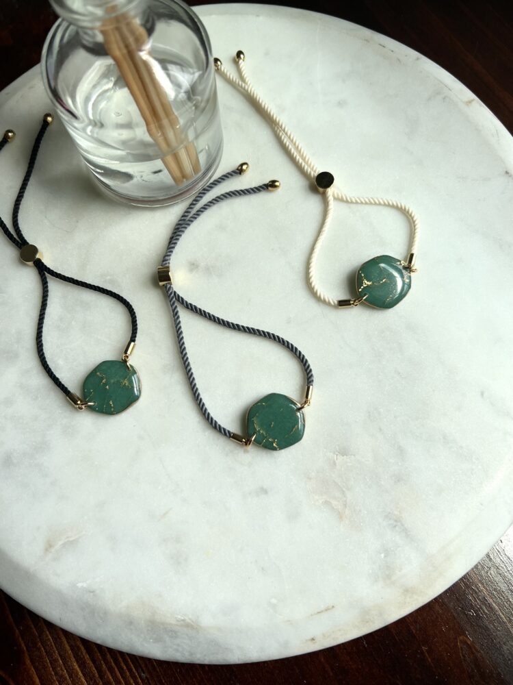 Emerald Cord Bracelet
