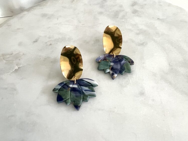 Fall Lotus Earrings
