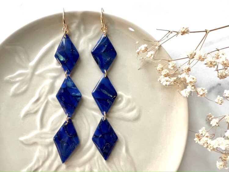 Lapis Dangle Earrrings