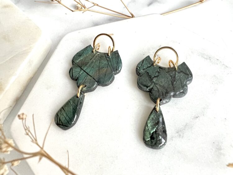 Chandelier Labradorite Earrings