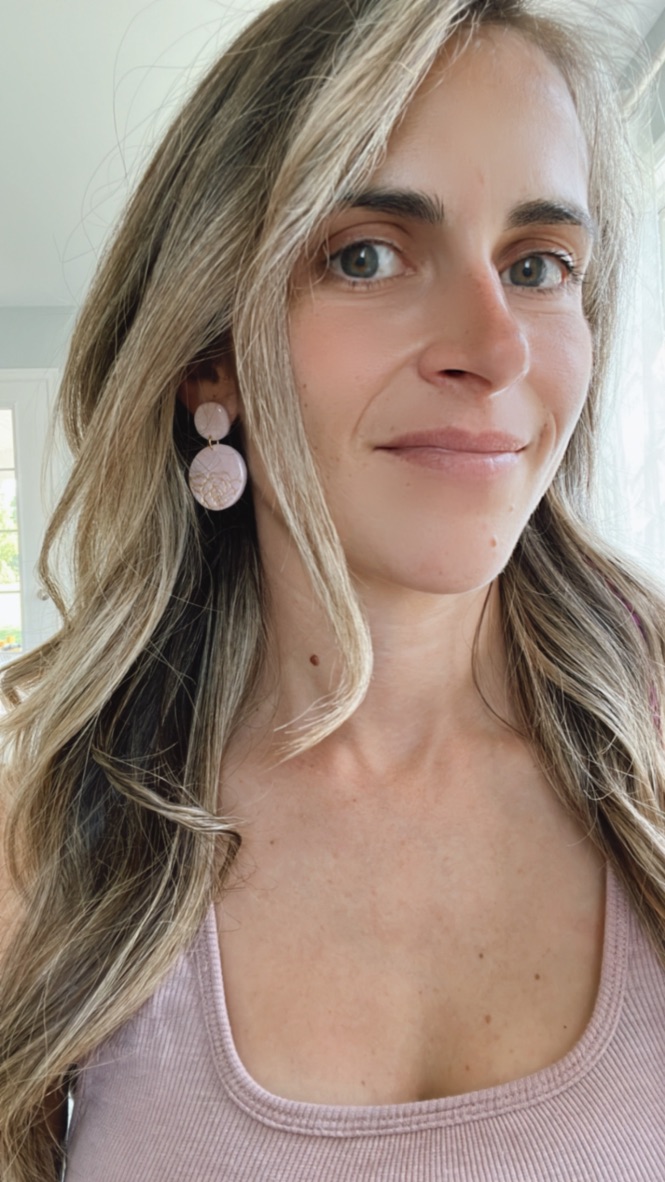 Camellia Design circle earrings