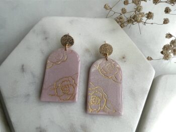Camellia Design earrings